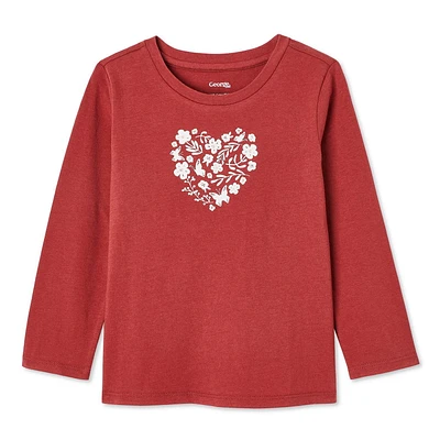 George Toddler Girls' Long Sleeve Tee Sizes 2T-5T