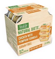 VitaLife Natural Diets Small Dog Food Chicken & Pumpkin Grain Free Formula