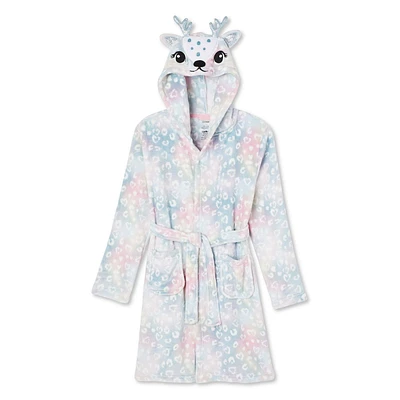 Robe de chambre à capuchon George pour filles Tailles TP–TG