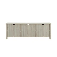 70" Glass Door TV Console - Birch