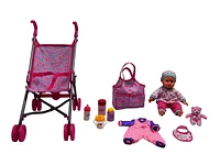 Baby with Stroller (Pink)