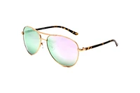 Time & Tru Ladies Rose Gold Polarized Aviator Sunglasses