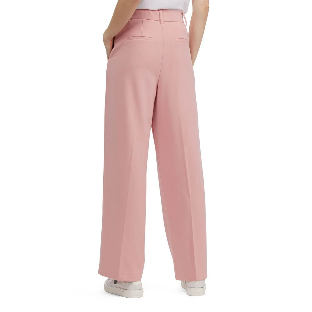 Mexx Women’s High Waisted Wide Leg Pant, XS-XL