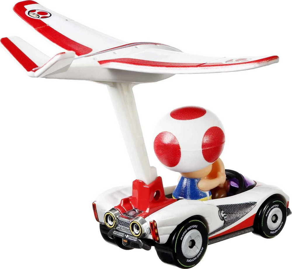 Hot Wheels Mario Kart Toad P-Wing Plane Glider