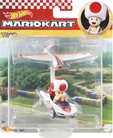 Hot Wheels Mario Kart Toad P-Wing Plane Glider