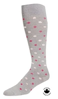 Bas de compression Paramedic à pois pour femme, 15-20 mmHg - Medium Bas de compression Paramedic élégants à pois, jusqu'au genou, pour femmes, 15-20 mmHg