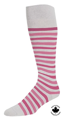 Paramedic Fashion Compression Socks 15-20 mmHg Women Stripes (1 Pair) - Large, Stylish Knee-High Striped Paramedic Compression Socks for Women, 15-20mmHg