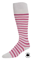 Paramedic Fashion Compression Socks 15-20 mmHg Women Stripes (1 Pair) - Large, Stylish Knee-High Striped Paramedic Compression Socks for Women, 15-20mmHg