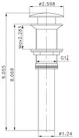 American Imaginations -in. W Above Counter Bathroom Vessel Sink Set For Wall Mount Drilling AI