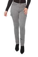 Jeaniologie ™ Ladies Knit Cargo Jogger - Light Grey