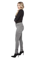 Jeaniologie ™ Ladies Knit Cargo Jogger - Light Grey