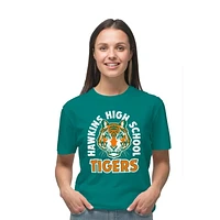 Stranger Things T-shirt à manches courtes Hawkins Tigers pour femme