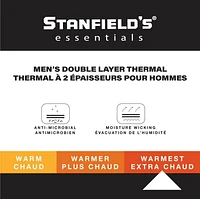 Stanfield's Essentials Double Layer Thermal, Available Sizes  S-XL