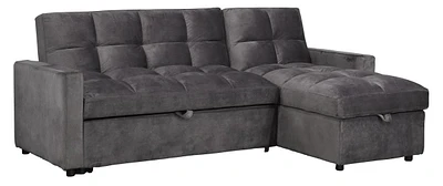 Mayole Sectional Sofa Bed, Grey