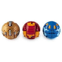 Bakugan Starter Pack 3-Pack, Pyrus Nillious, Collectible Action Figures, for Ages 6 and Up