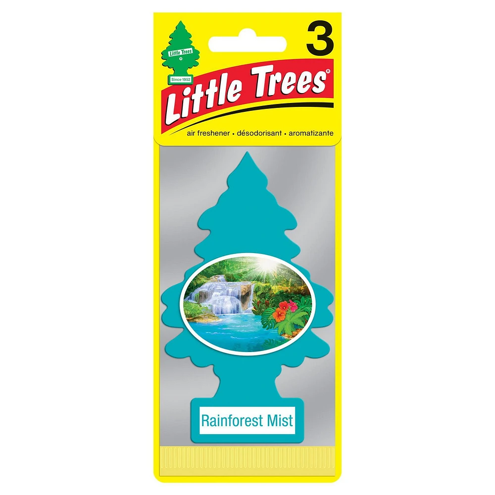 LITTLE TREES air freshener Rainforest Mist 3-Pack