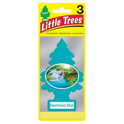 LITTLE TREES air freshener Rainforest Mist 3-Pack