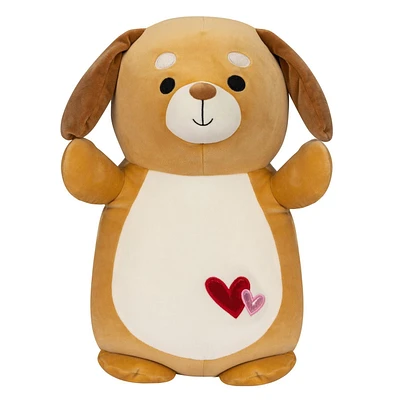 Squishmallows Hugmees Valentines 10" - Chien brun