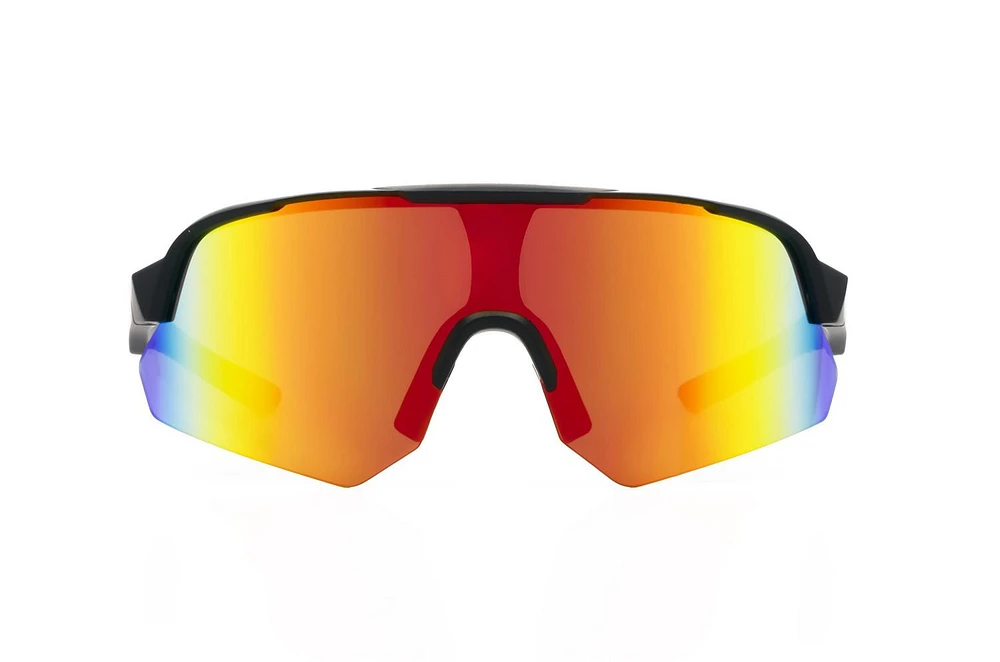 Lunettes de soleil noires et rouges sans pont Athletic Works