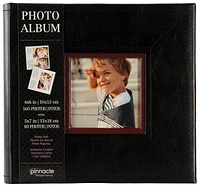 Pinnacle Frames 2-up Stitched Black Photo Album