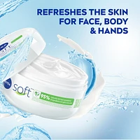 NIVEA Soft All-Purpose Moisturizing Cream, Face, Hand and Body Cream, 200 mL