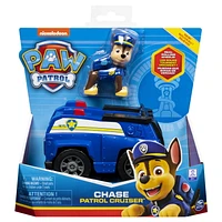 PAW Patrol, Chase’s Patrol Cruiser Vehicle with Collectible Figure, for Kids Aged 3 and Up, PAW Patrol