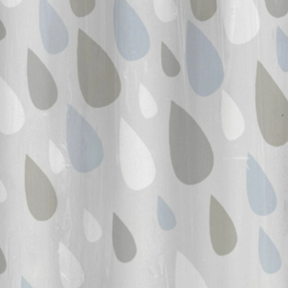 Mainstays Raindrops PEVA Shower Curtain, Raindrops PEVA Shower Curtain