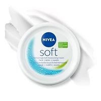 NIVEA Soft All-Purpose Moisturizing Cream, Face, Hand and Body Cream, 200 mL