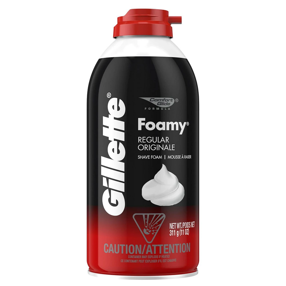 Gillette Foamy Regular Shaving Foam, 311 g