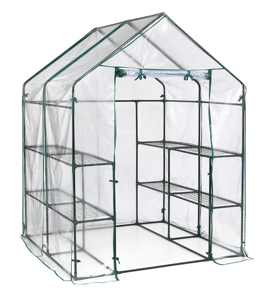 Miracle-Gro Mini Greenhouse 4' 8" x 4' 8" x 6' 5"