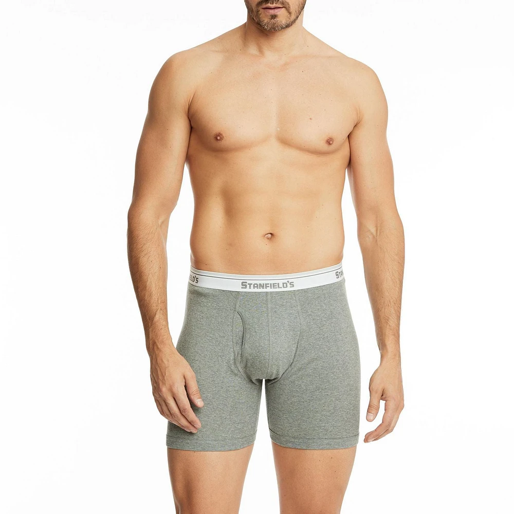 Stanfield's Men’s 4-Pack Cotton Boxer Briefs, 4PK Briefs