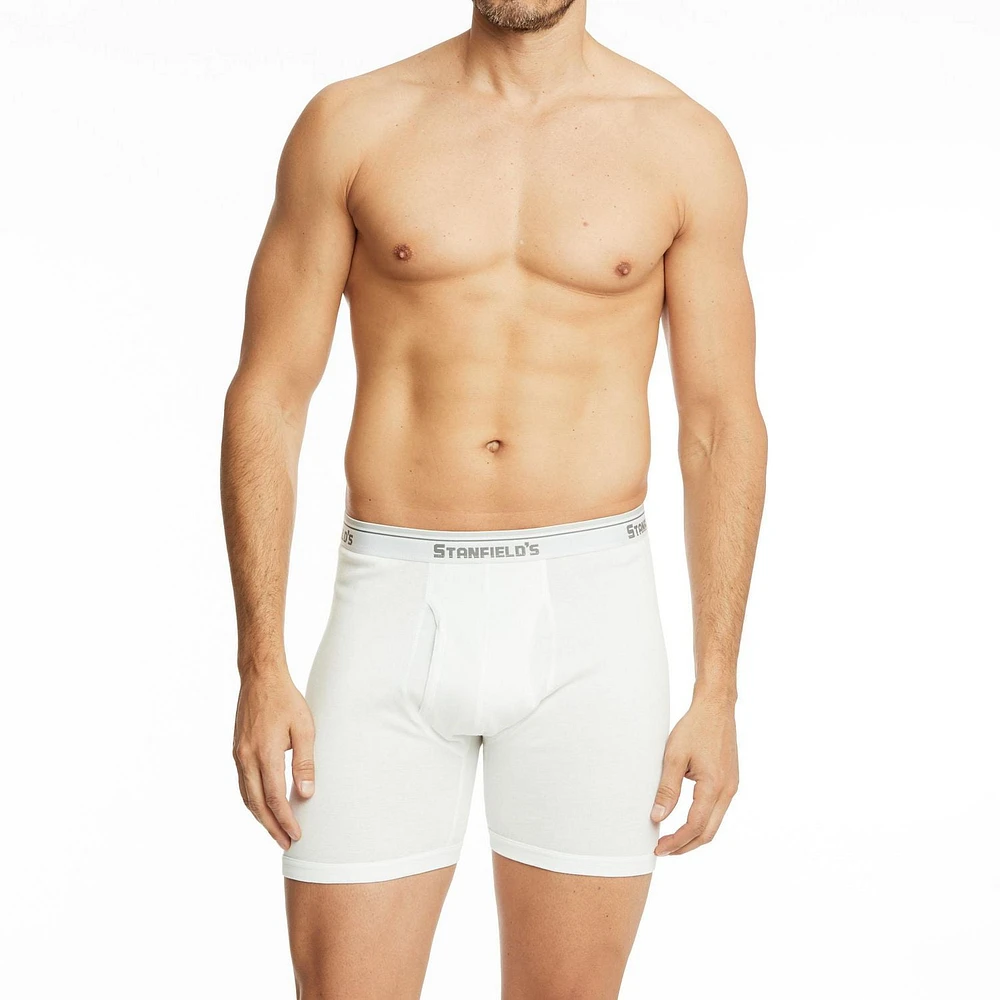 Stanfield's Men’s 4-Pack Cotton Boxer Briefs, 4PK Briefs