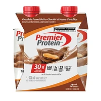 Premier Protein Chocolate Peanut Butter, Chocolate Peanut Butter Shake 4x325ml