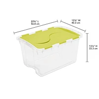 Sterilite 45L Hinged Lid Storage Box