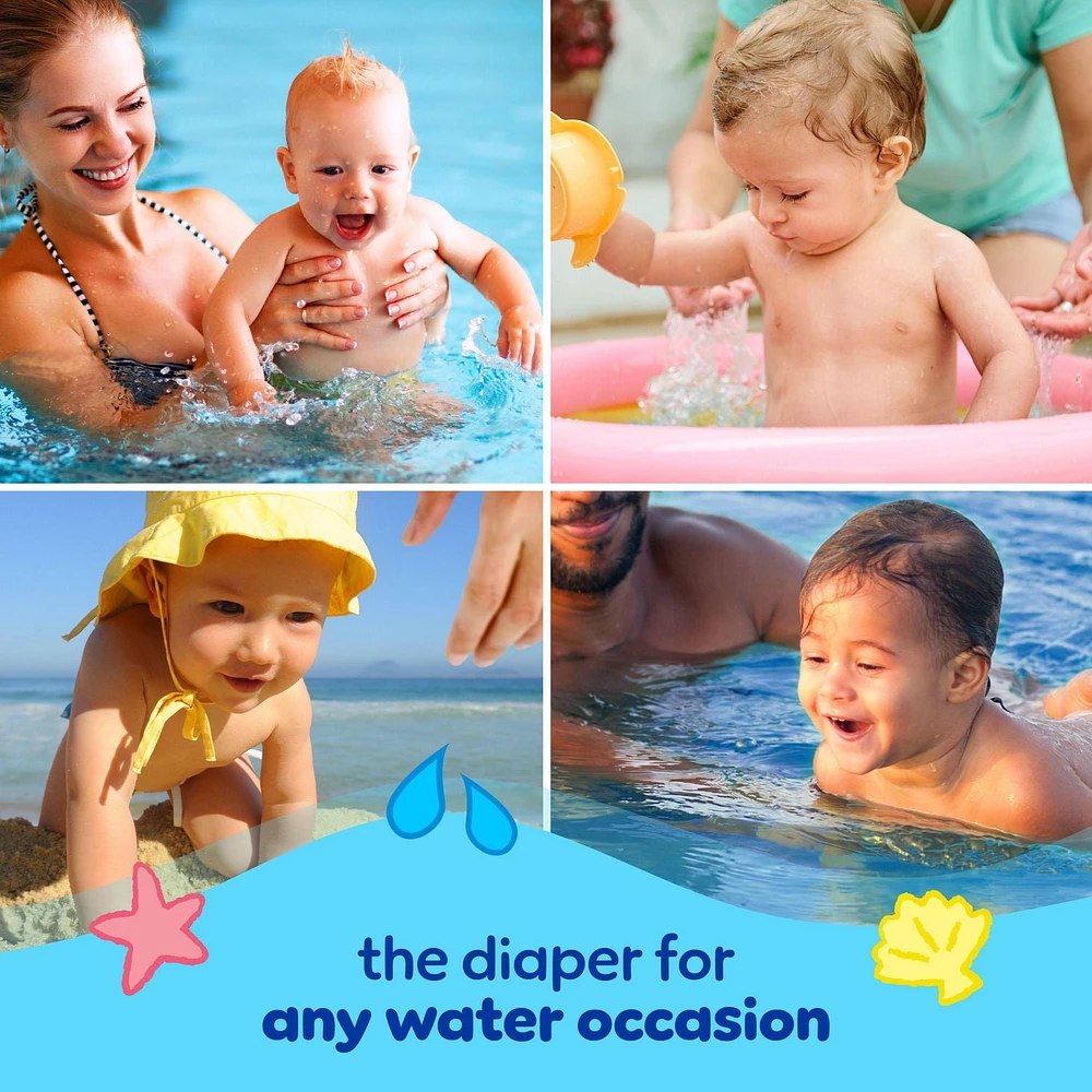 Pampers Splashers Swim Diapers, Size 4, Disposable Baby Swim Diapers, 18CT