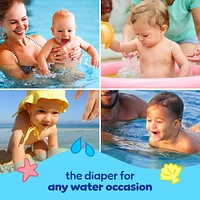 Pampers Splashers Swim Diapers, Size 4, Disposable Baby Swim Diapers, 18CT