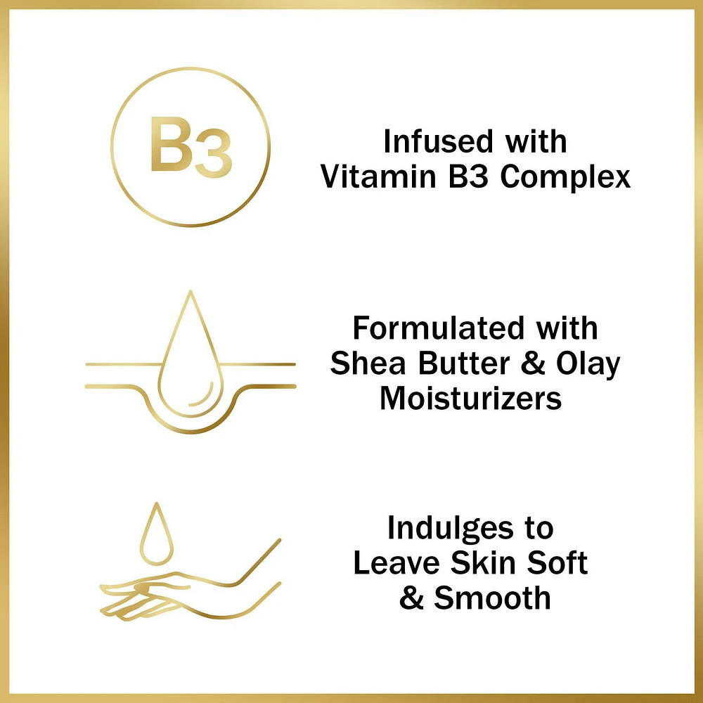 Pain de beauté Hydrate avec beurre de karité Olay, avec complexe de vitamine B3 8x90g