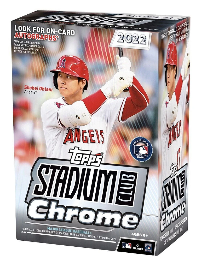 2022 Topps Stadium Club Chrome MLB Baseball Trading Cards Blaster Box