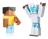 Minecraft Game | Creator Series Action Figures and Accessories | Camp Enderwood Steve and Mob Figures