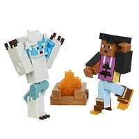 Minecraft Game | Creator Series Action Figures and Accessories | Camp Enderwood Steve and Mob Figures