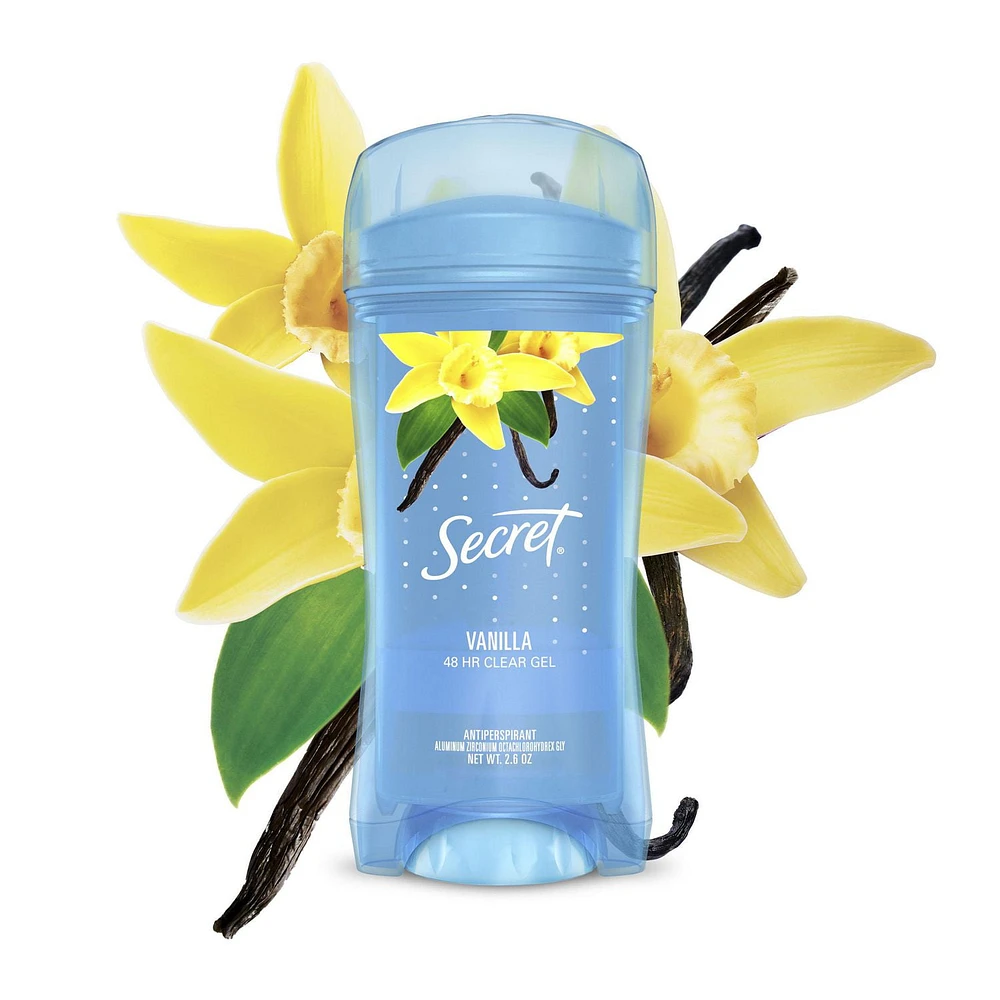 Antisudorifique et désodorisant gel clarté Secret