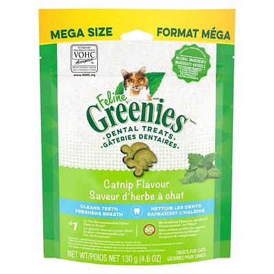 Feline Greenies Catnip Natural Dental Cat Treats, 130g