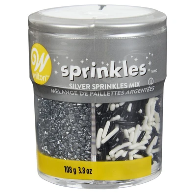 Wilton Pearlized Silver Sprinkles Assortment, 108 g