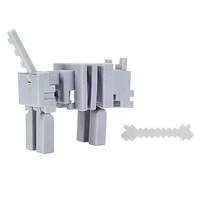 Minecraft Biome Builds Skeleton Wolf Figure