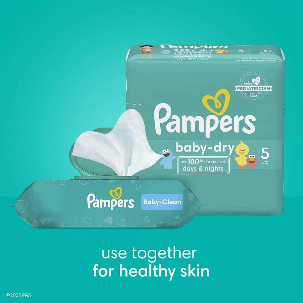 Pampers Baby Dry Diapers - Jumbo Bag, Sizes 1-6