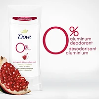 Dove 0% AluminumPomegranate and Lemon Verbena Deodorant Stick, 74 g