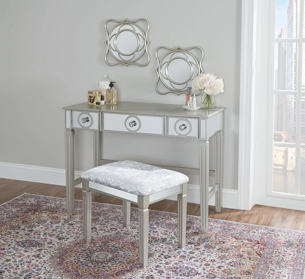 Stella Silver Vanity Set