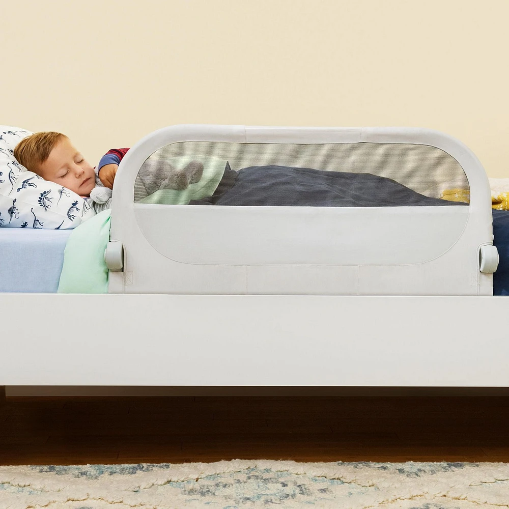 Barrière de lit de sommeil Munchkin, convient aux matelas simples, doubles et grands lits, gris