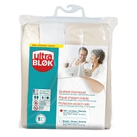UltraBlok Reusable Incontinence Underpad W/Tuck-In Panels, Bed + Furniture, Wt, Twin 36" X 36", Ea
