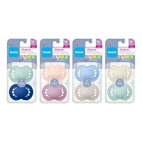 Suce MAM Original Matte (emballage de deux, 1 boîtier de stérilisation), suces 16 mois et plus Suce MAM Matte 16+m